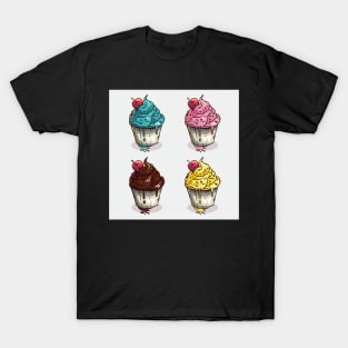 ice cream cup illustration T-Shirt